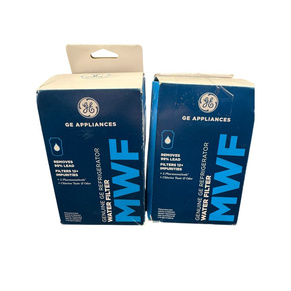Set of 2 Genuine GE Appliances MWF Replacement Refrigerator Water Filter Sealed